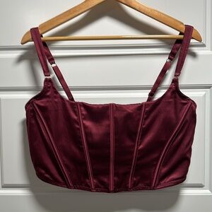Auden Burgundy Corset